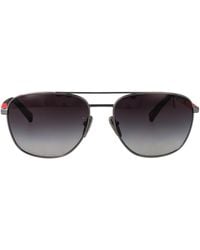 Prada Linea Rossa - Steel Sunglasses - Lyst