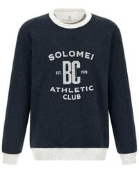 Brunello Cucinelli - Cotton And Linen Sweatshirt - Lyst