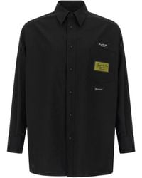 MM6 by Maison Margiela - Jacquard Label Shirt - Lyst