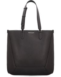 McQueen - Leather Medium Edge Shopping Bag - Lyst