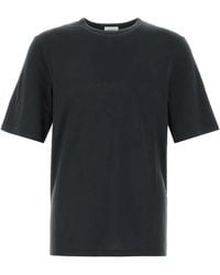 Saint Laurent - T Shirt Col Rond - Lyst