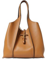 Tod's - T Timeless Medium Leather Tote Bag - Lyst