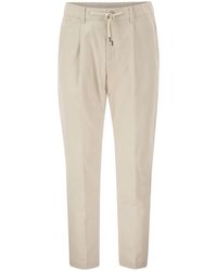 Herno - Technical Fabric Drawstring Trousers - Lyst