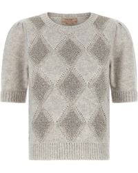 Twinset - Twin Set Sequin Diamond Sweater - Lyst