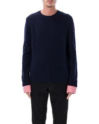 Prada - Shetland Wool Crew-Neck Sweater - Lyst