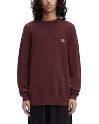 Fred Perry - Pique Sweater With Logo - Lyst