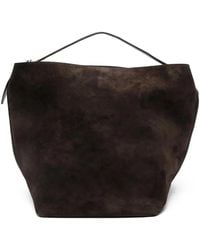 TOTEME - Belted Suede Leather Tote - Lyst