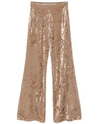 Forte Forte - Iridescent Stretch Velvet High Waist Pants - Lyst
