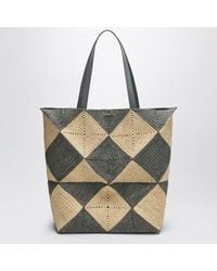 Loewe X Paula's Ibiza Extra Large Raffia Puzzle Fold Tote