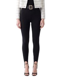 Self-Portrait - Self Portrait Knit Stirrup Leggins - Lyst