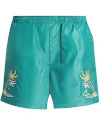 CASABLANCA - Logo-Print Swim Shorts - Lyst