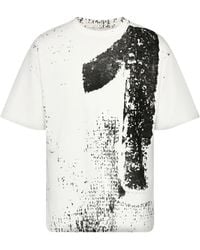 Maison Margiela - Cotton T-Shirt With Print 10 - Lyst
