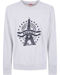 KENZO - Off Cotton Sweater - Lyst