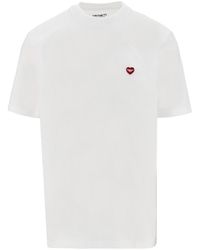 Carhartt - Small Heart Cotton T-Shirt - Lyst