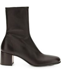 Prada - Stretch Nappa Leather Booties - Lyst