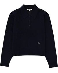 Sporty & Rich - Cashmere Polo Shirt - Lyst