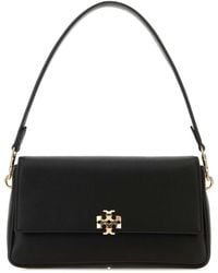 Tory Burch - Black Leather Small Charlie Shoulder Bag - Lyst