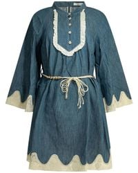 Zimmermann - Awaken Cotton Short Dress - Lyst