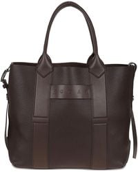 Hogan - Script Medium Leather Tote Bag - Lyst