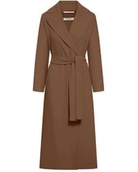 Max Mara - Wrap Coat With Belt - Lyst