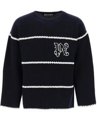 Palm Angels - Knit Wool Blend Pullover - Lyst