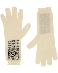 MM6 by Maison Margiela - Virgin Wool Gloves - Lyst