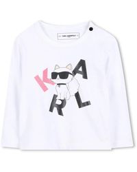 KARL LAGERFELD - T-Shirt With Logo - Lyst