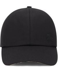 Burberry - Cap With Visor - Lyst