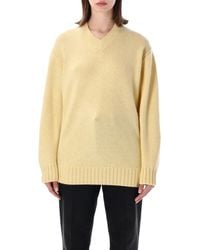 Bottega Veneta - Oversized Cashmere Knit Sweater - Lyst