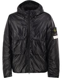 Stone Island - Light Nylon 3L Tc Padded Hooded Jacket - Lyst