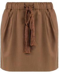 Max Mara - Tabarin Wool Blend Mini Skirt - Lyst