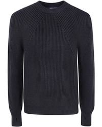 Comme des Garçons - Comme Des Garçons Homme Plus Bicolor Heavy Wool Round Neck Sweater - Lyst