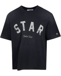 Golden Goose - "Star" Relaxed Fit T-Shirt Cotton Jersey Sunfaded Wash - Lyst