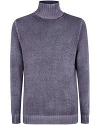 Avant Toi - Hand Painted Cashmere And Wool High Neck Pullover - Lyst