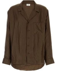 Saint Laurent - Silk Shirt - Lyst