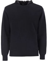 Herno - Resort Double Cotton Knit And Nylon Hoodie - Lyst
