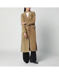 Arma - Alissa Single-Breasted Suede Coat - Lyst