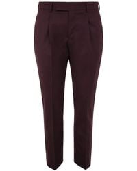 PT01 - One Pleat Trousers With - Lyst
