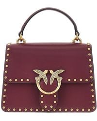 Pinko - Studded Mini Love Bag One Top-Handle Bag - Lyst