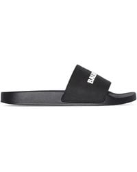 Balenciaga - Logo Rubber Pool Sliders - Lyst
