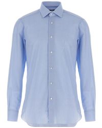 Barba Napoli - Honeycomb Cotton Shirt - Lyst