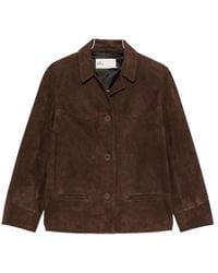 Tory Burch - Leather Blazer Jacket - Lyst