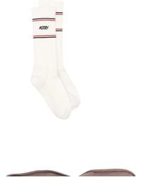 Autry X Maison Kitsune - Socks With Logo - Lyst