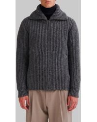 Roberto Collina - Ribbed Zip Jacket - Lyst