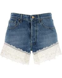 Alanui - Romance Denim Short - Lyst
