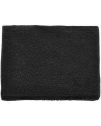 Emporio Armani - Bouclé Wool Blend Scarf - Lyst