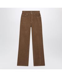 Saint Laurent - 1970S Fall Leaf Corduroy Trousers - Lyst