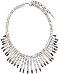 Alessandra Rich - Embellished Metal Necklace - Lyst