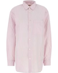 Tekla - Embroidered Poplin Oversize Pyjama Shirt - Lyst