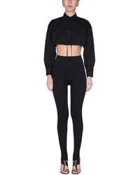 ANDREADAMO - Andreadamo Cropped Shirt - Lyst